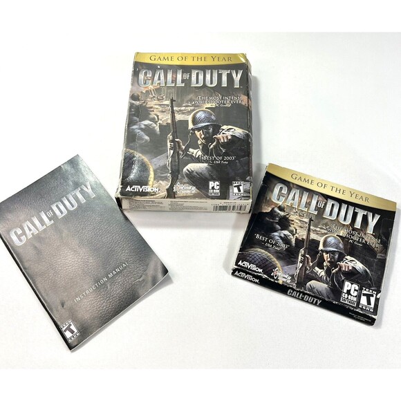 Call of Duty PC 2003 Small Box Edition 2 Discs, Manual, Case & Box PC GAME - Picture 1 of 14